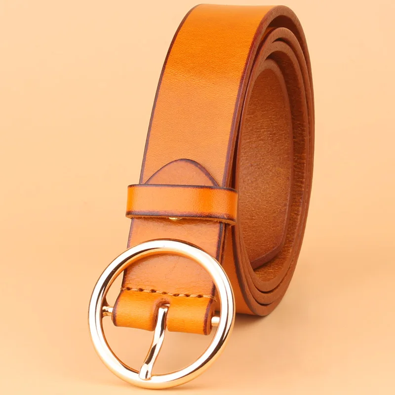 Designer Belts Women Strap High Quality Genuine Leather Famous Brand ladies' Belt For Jeans Skirt Girls Red Pin Buckle