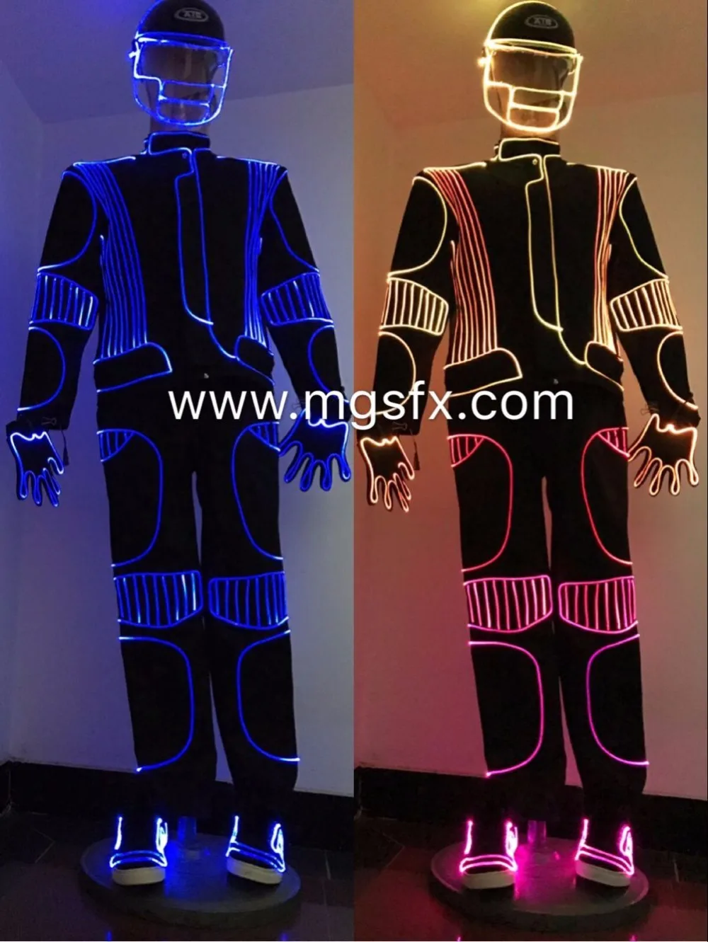 Костюм для танцев из оптического волокна/светодиодные костюмы с изменением