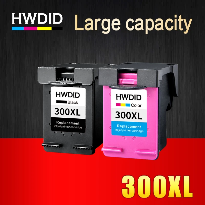 HWDID 300XL чернильный картридж Замена для HP 300 черный триколор Deskjet D1660 D2560 D5560 F2420 F2480