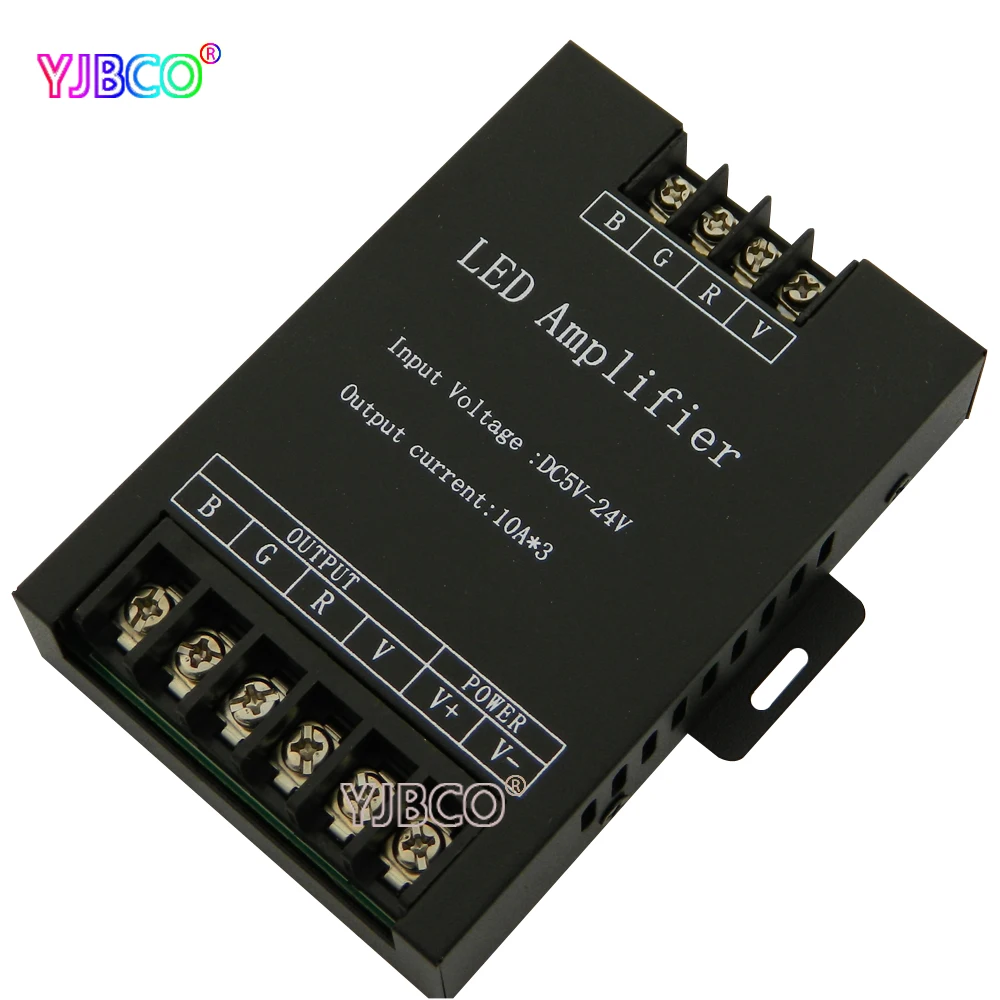 DC5 24V в железном корпусе 360W RGB led усилитель контроллер Репитер сигнала мобильного