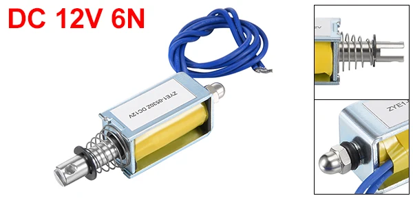ZYE1(TAU)-0530Z Uxcell DC 12/24 V Электромагнит Push Pull Тип открытой рамки Электромагнит Push pull Тип Линейное движение - Цвет: ZYE1(TAU)-0530Z