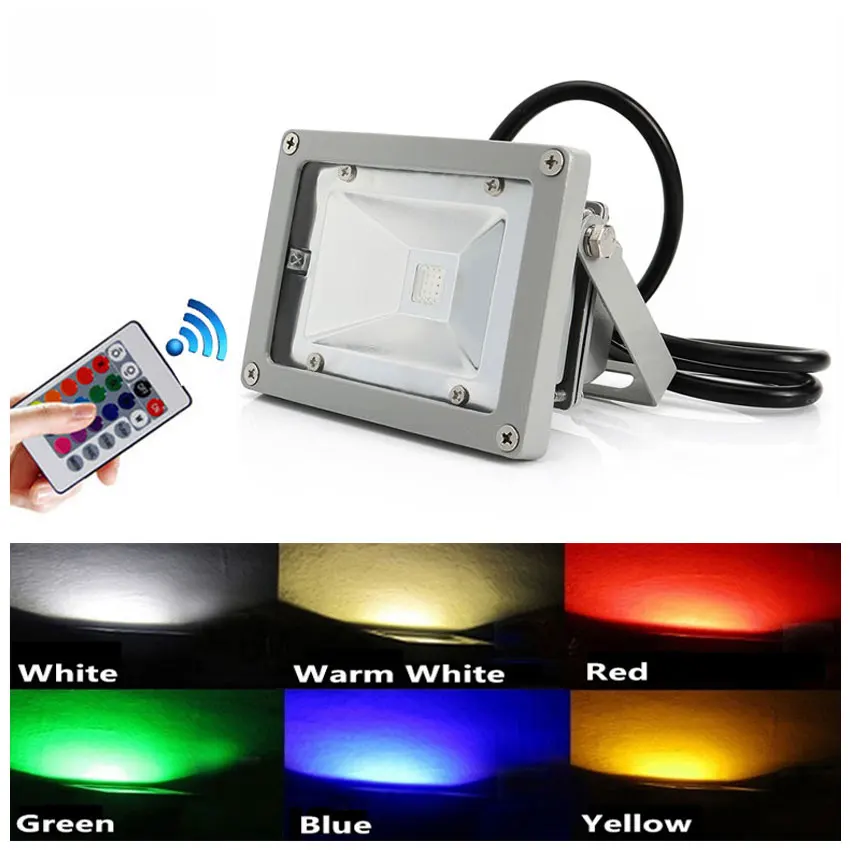 Светодиодный прожектор 10 Вт Холодный/теплый/красный/зеленый/синий/RGB отражатель