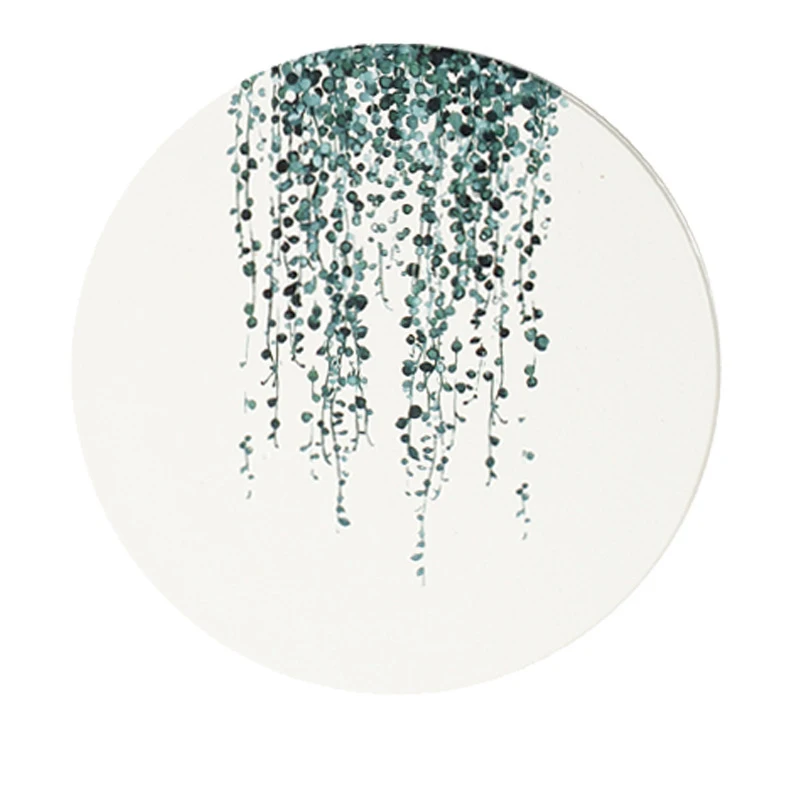 1pcs Lekoch 1 шт. Diatom mud Coaster подстаканник нескользящий коврик с подогревом кофе чай напиток подстаканники коврик листья узор для чашки - Цвет: 1pcs