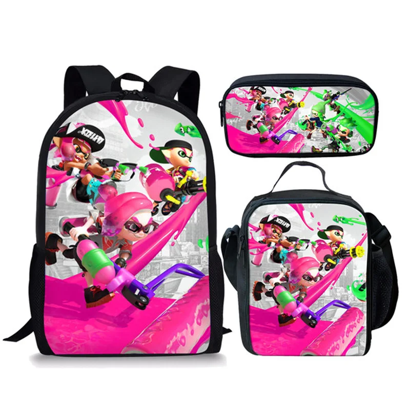 Лидер продаж 2021 школьные ранцы Splatoon рюкзаки для путешествий мальчиков