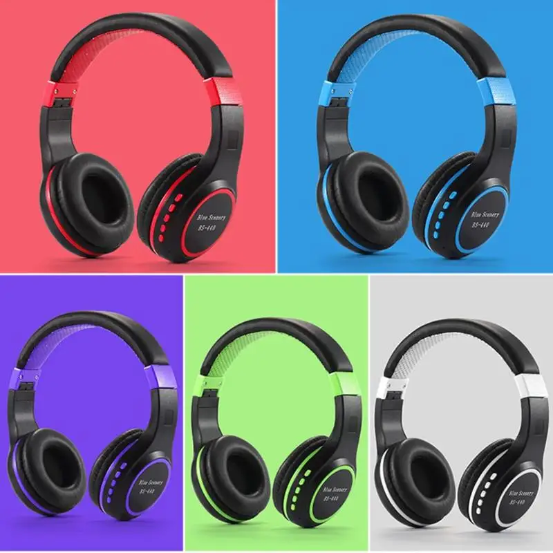 Новые беспроводные Bluetooth наушники складные супер стерео звук гарнитура с микрофоном Поддержка TF слот для карты FM радио