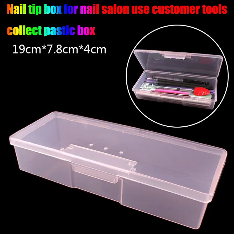 Контейнер для ногтей маникюрного салона используйте инструменты клиентов
