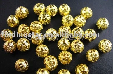 Бесплатная доставка 500 шт. Позолоченные филигранные разделительные бусины 8 мм M289