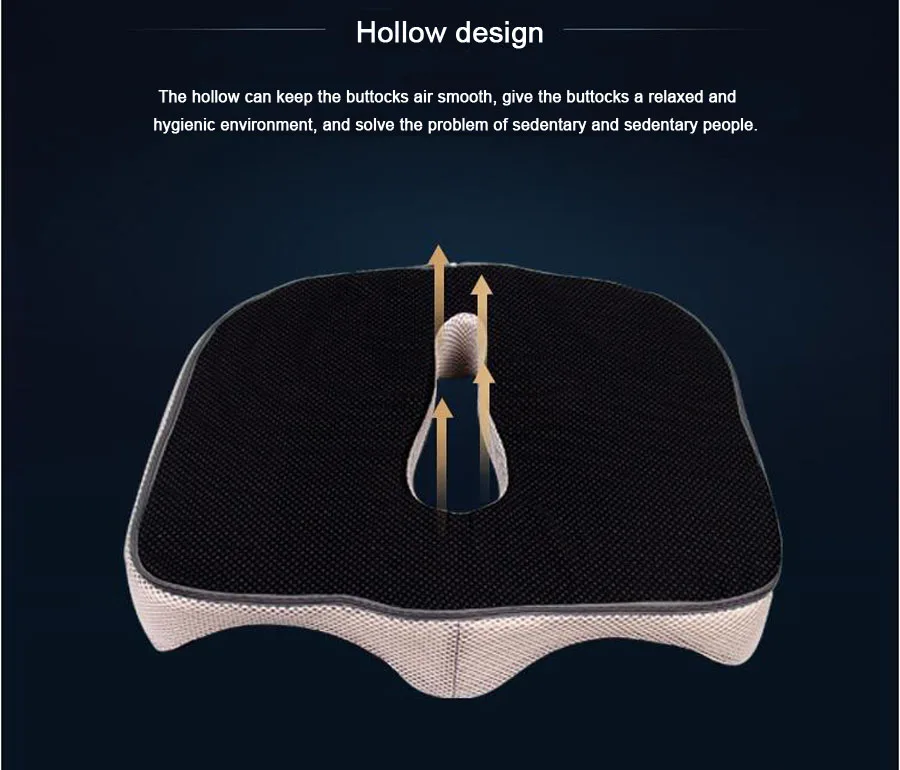 Ортопедическая подушка для сиденья из пены с эффектом памяти Health Max Coccyx-Лучшее для облегчения боли в спине, боли в хвостовой кости и радикуляции-медицинская