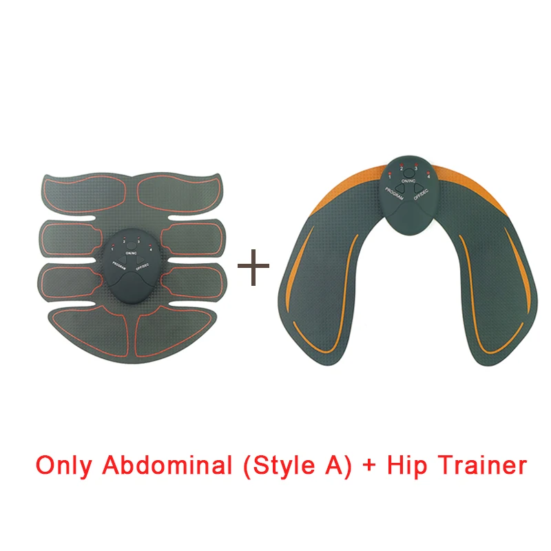 Hip and abdomen A Тренажер для бедер EMS стимулятор мышц ягодиц тренажер для пресса тренажер для бедер EMS машина для красоты массажер для похудения тела - Цвет: Hip and abdomen A