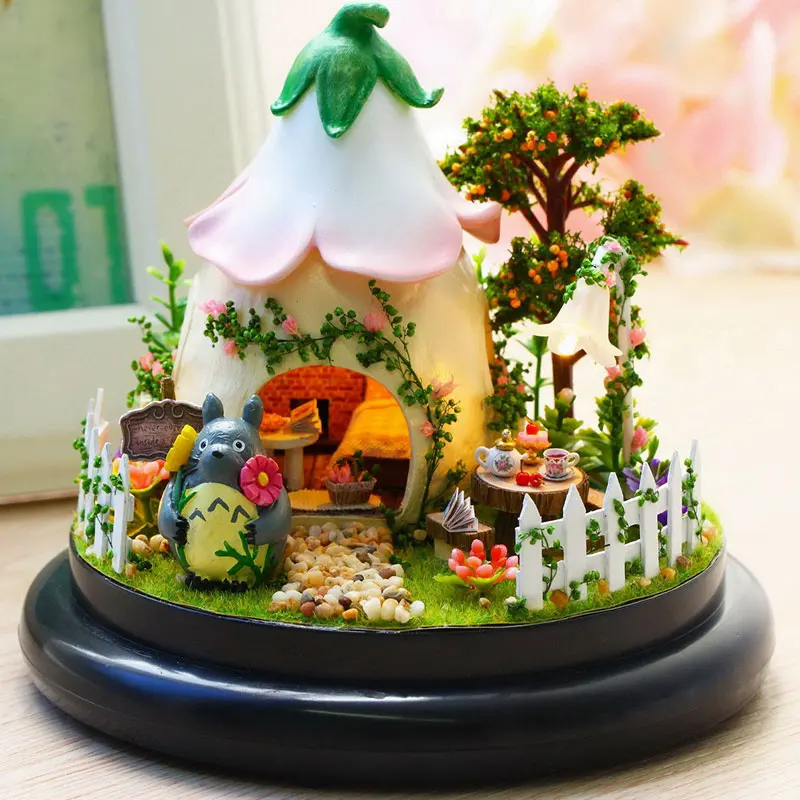 Миниатюрный Кукольный Дом DIY кукольный домик с мебелью деревянный дом для детей подарок на день рождения Любовное настроение игрушки