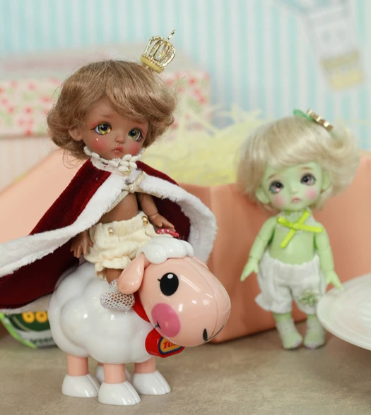 Белая кукла BJD 1/12. Белль