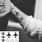 Водостойкая временная татуировка-наклейка Корона самолёт слон флэш-тату на запястье для женщин мужчин