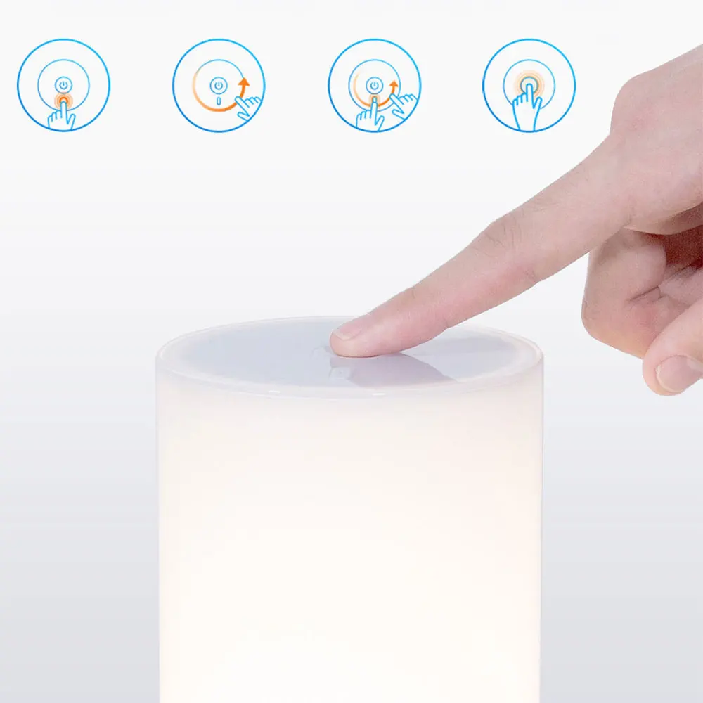 Yeelight Xiaomi прикроватная лампа MJCTD01YL Светодиодная настольная умный свет сенсорное