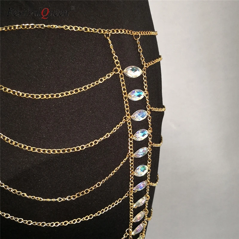 Мини юбка женская с блестками и металлической цепочкой летняя|Женские юбки| |