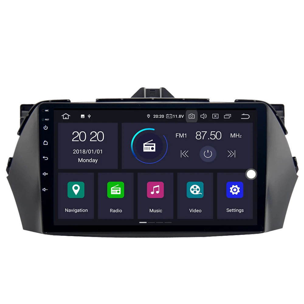 Автомобильный мультимедийный проигрыватель KOOCAVS 9 дюймов IPS Android 0 GPS навигация для