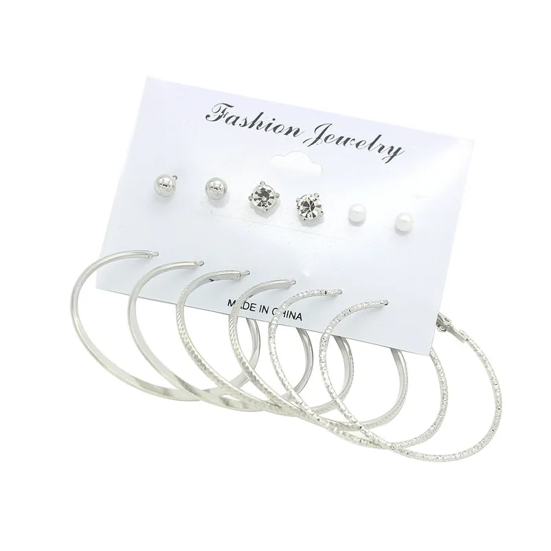 Женские акриловые серьги пусеты ADOLPH 2017|stud earrings set|earrings setball stud |