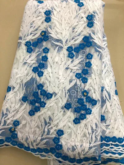 2019 Высококачественная кружевная ткань в Африканском нигерийском стиле на