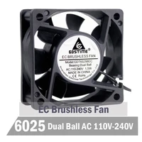 gdstime ball 6cm 60mm ec fan 60mm x 60mm x 25mm ec brushless fan 110v 115v 120v 130v 220v 240v axial cooling industry fan