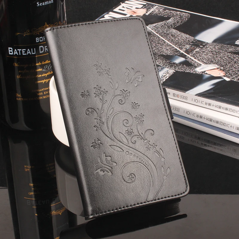 Doogee Homtom HT17 Case 5.5'' Luxury Elegant Flower Tower Leather wallet flip protective cover case for Pro | Мобильные