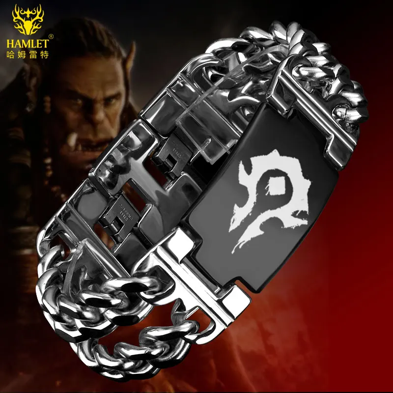 Браслет WOW Horde браслет Alliance браслеты из титановой стали для женщин и мужчин