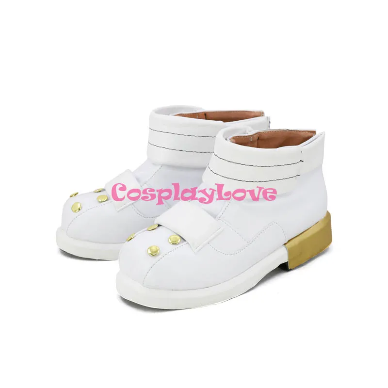 Обувь для косплея белые сапоги новинка изготовленные на заказ Хэллоуина