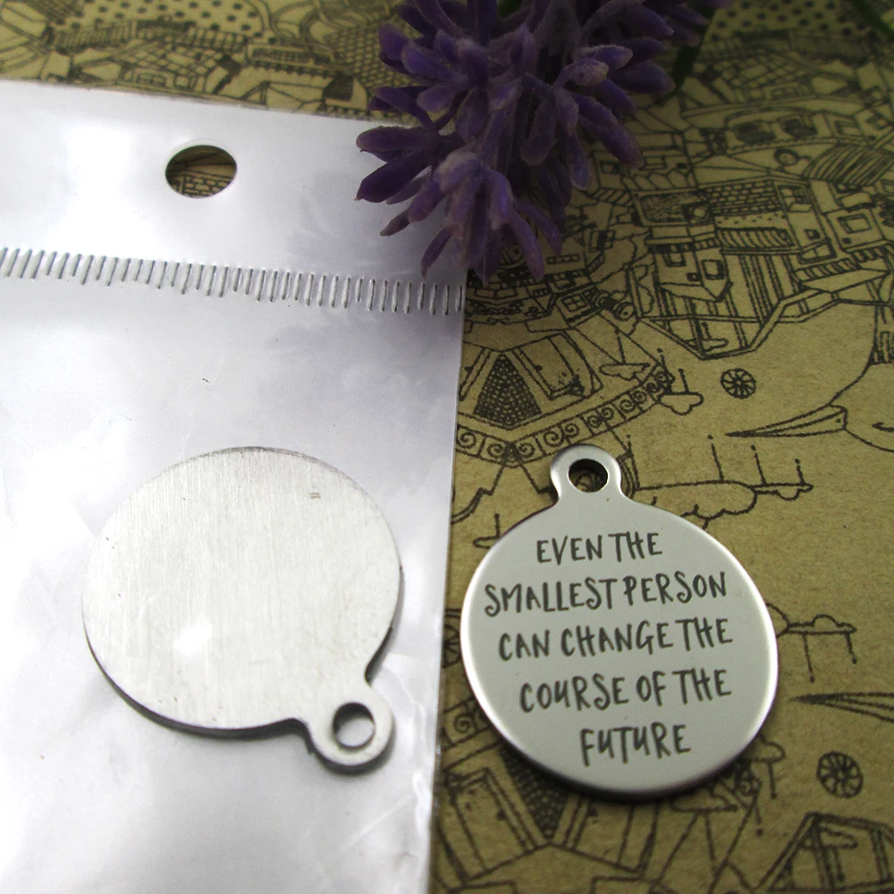 10 шт., «даже самый маленький человек может изменить курс» подвесок из нержавеющей стали, больше стилей для выбора подвесок «сделай сам»