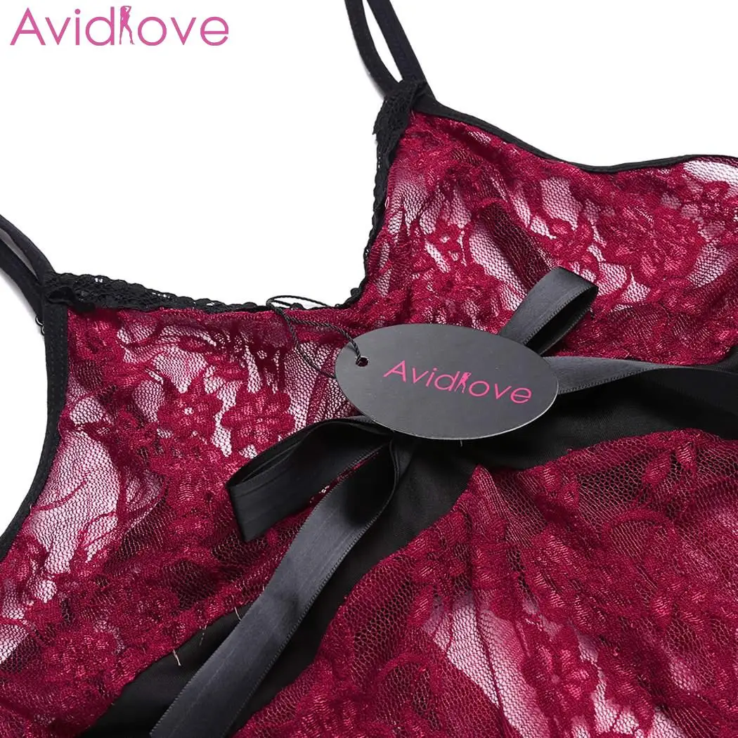 Avidlove женское сексуальное нижнее белье Babydoll эротические костюмы Сетчатое ночное