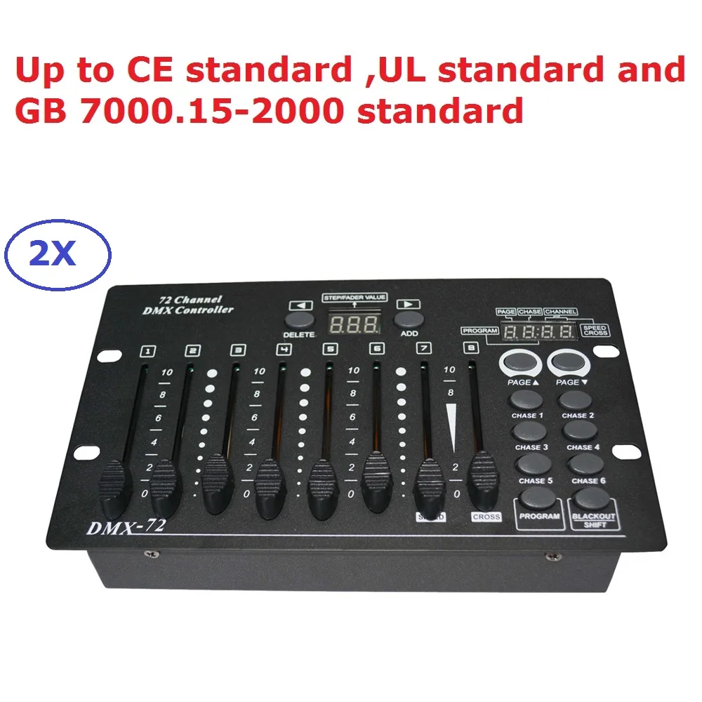 Portable 72 Channel DMX Controller DJ Equipment 512 Console Stage Lighting For LED Par Moving Head Spotlights | Освещение