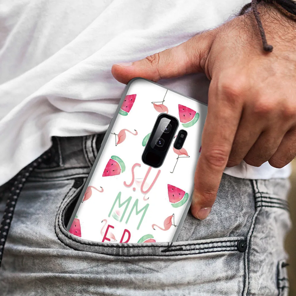 Чехол CASEIER с арбузом для Samsung Galaxy A7 A6 A5 A8 A9 2018 Мягкий чехол из ТПУ S8 S9 S10 S10E Plus J7 J3 J5