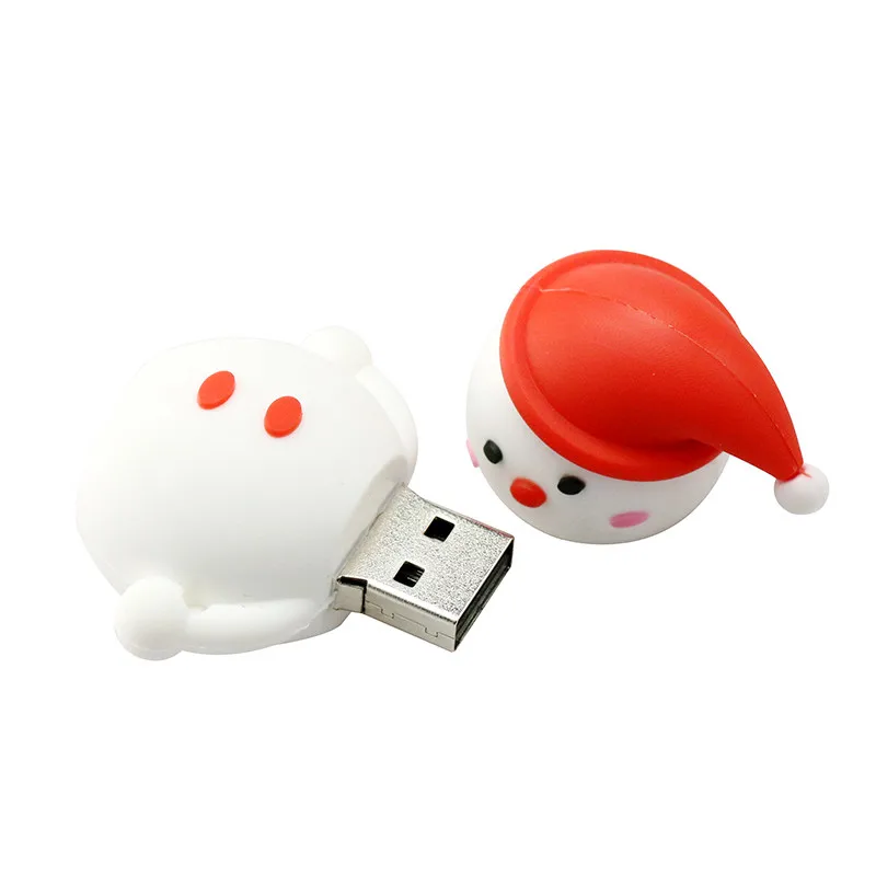 USB флеш-накопитель 128 Гб мультфильм Рождественский подарок USB флэш-накопитель 4 GB/8 GB/16 GB/32 GB/64 GB, с принтом «Олень», USB флэш-карта памяти, Флеш накопитель