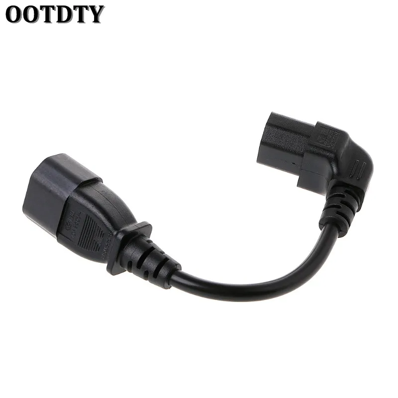 Удлинительный кабель OOTDTY 1 шт. C14 штекер Папа-папа C13 Мама PDU/UPS 90 градусов под