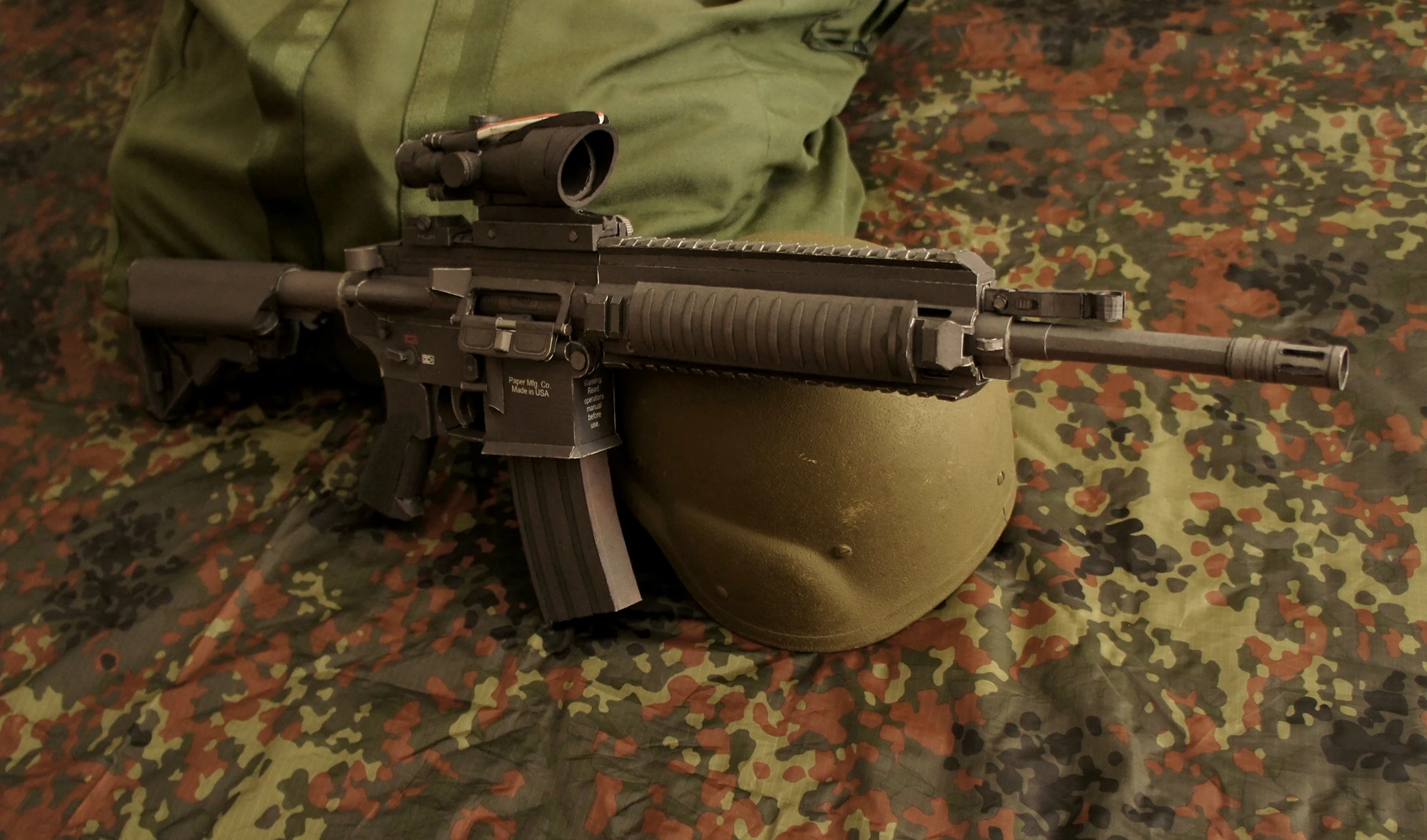 3D пазл HK416 бумажная модель пистолета M416 пистолет автомат в масштабе 1:1 съемная