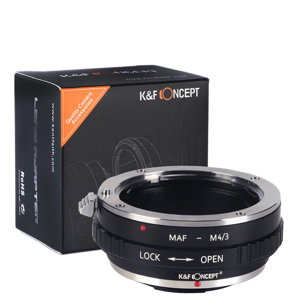 K&F CONCEPT New AF-M4/3 lens adapter ring For SONY A AF Alpha Minolta MA to MICRO 4/3 FOUR THIRDS m4/3 camera | Электроника