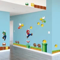 cute super mario vinyl removable wall sticker decal home decors giant bros kids removable wall window sticker home decor decal