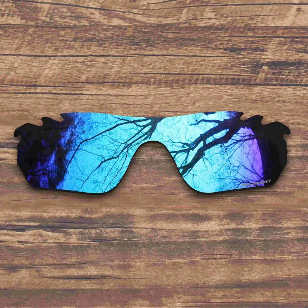 Blue Mirrored ToughAsNails устойчивы к коррозии морской воды поляризованные Сменные линзы для Окли Radarlock, края солнцезащитные очки с отверстиями-несколько вариантов - Цвет линз: Blue Mirrored