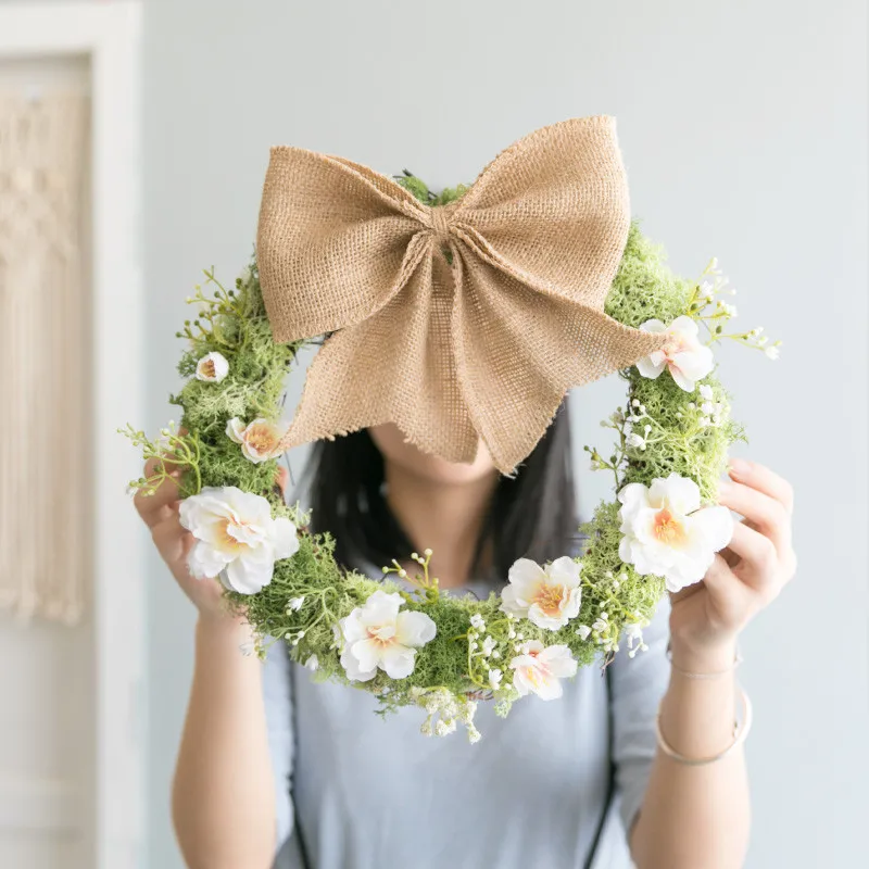 искусственные цветы Винтаж Moss Sen двери украшения моделирование сухой цветочный