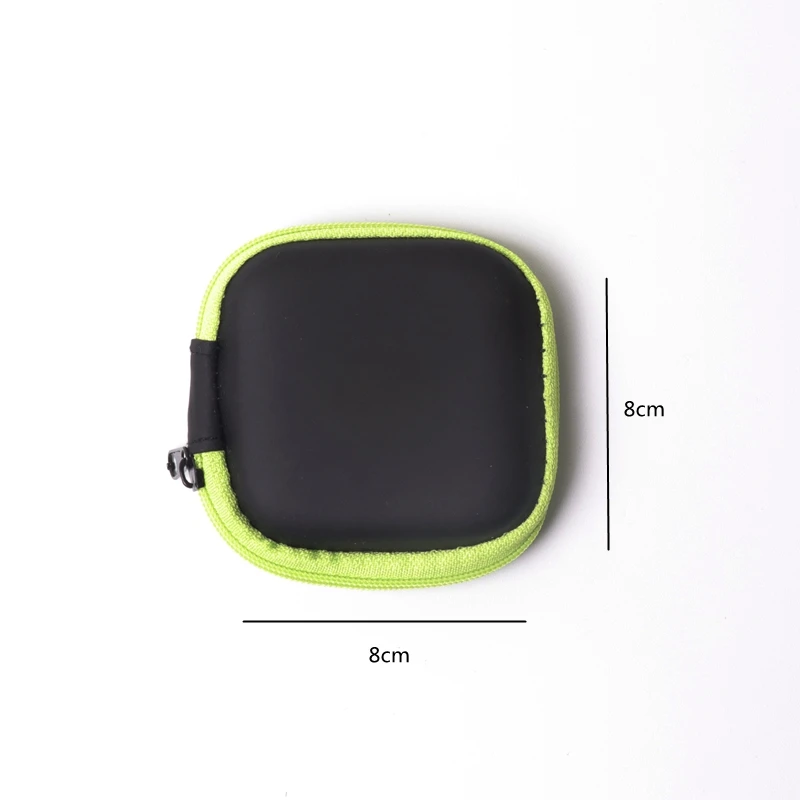 Green USB кабель органайзер для наушников сумка для хранения портативный данных зарядное устройство гарнитура коробка U диск U щит для хранения на молнии чехол - Цвет: Green