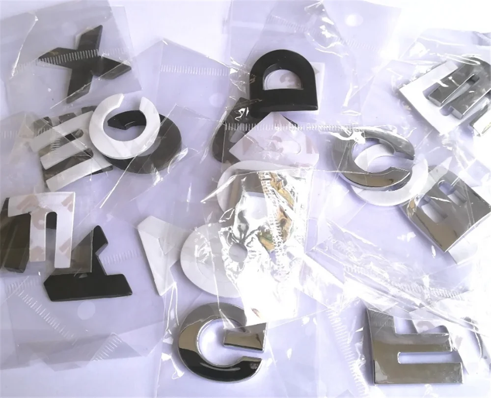 Высококачественный автомобильный Стайлинг 3D металлическая цифровая буква