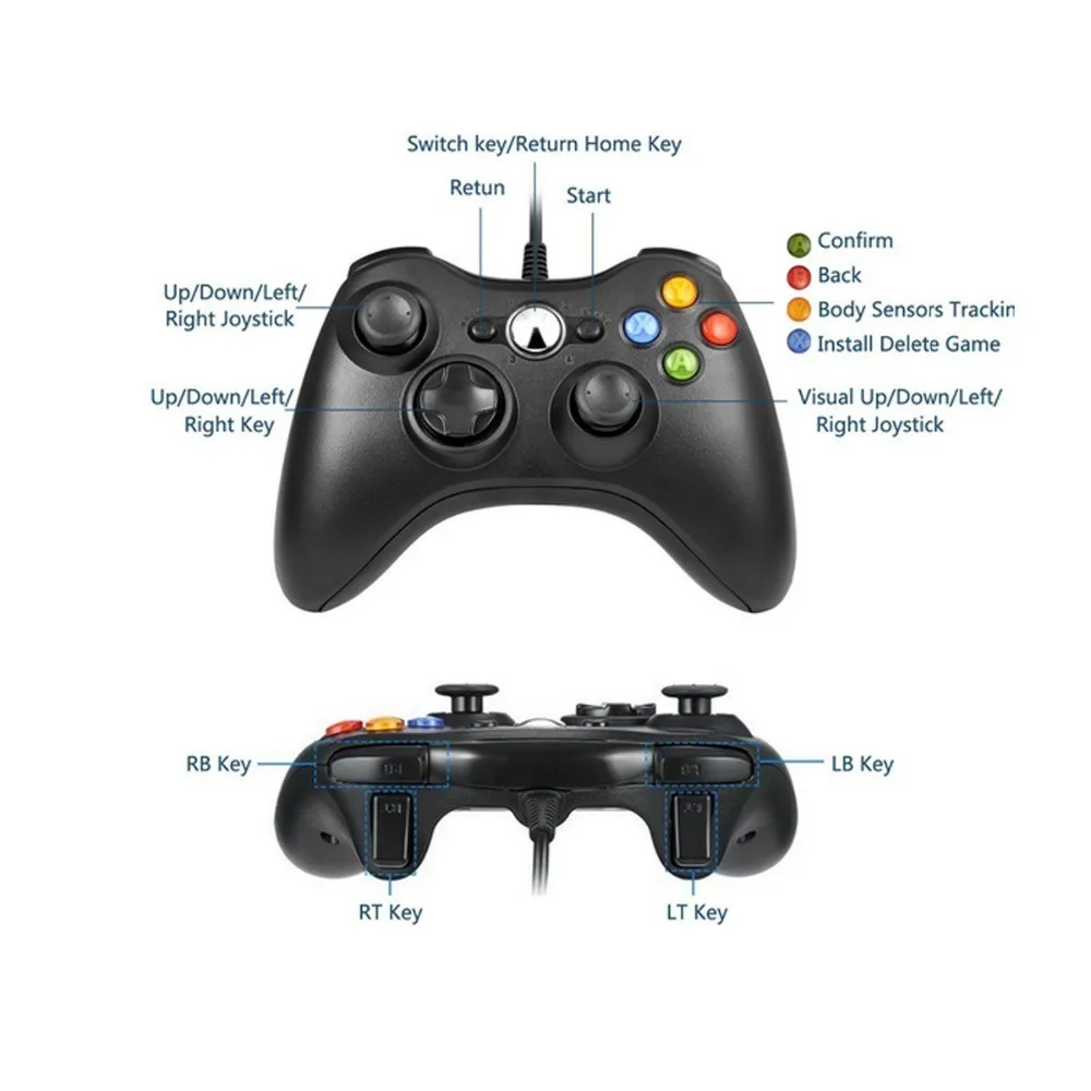 Геймпад для Xbox 360 проводной контроллер джойстик Xbox360 игровой геймпад