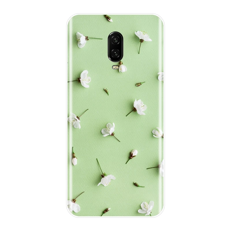 No.6 Мягкий чехол для телефона One Plus, 6, 6 T, 5, 5, 3, 3 T, розовая Силиконовая задняя крышка с цветочным рисунком розы для OnePlus, 6, 6 T, 5, 5, 3, 3 T, чехол - Цвет: No.6