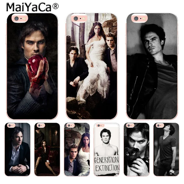 Чехлы для телефонов MaiYaCa Ian Somerhalder в Дневниках Вампира iPhone 4S SE 5C 5S 6 6S 7 8 Plus X XR XS