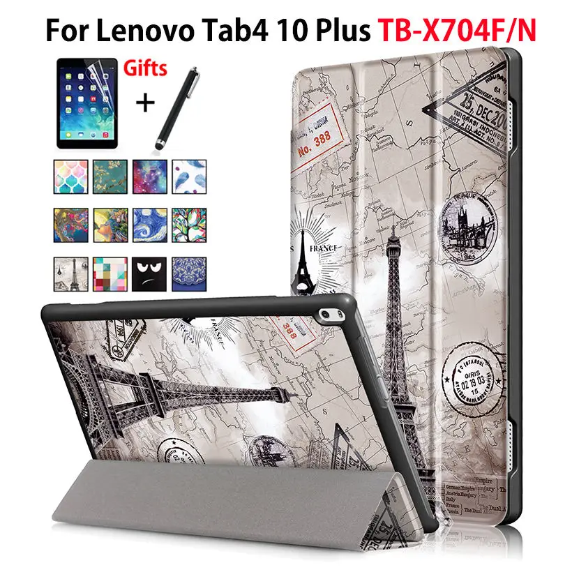 Чехол для Lenovo Tab 4 10 Plus умный чехол с функцией сна планшета откидной подставкой +