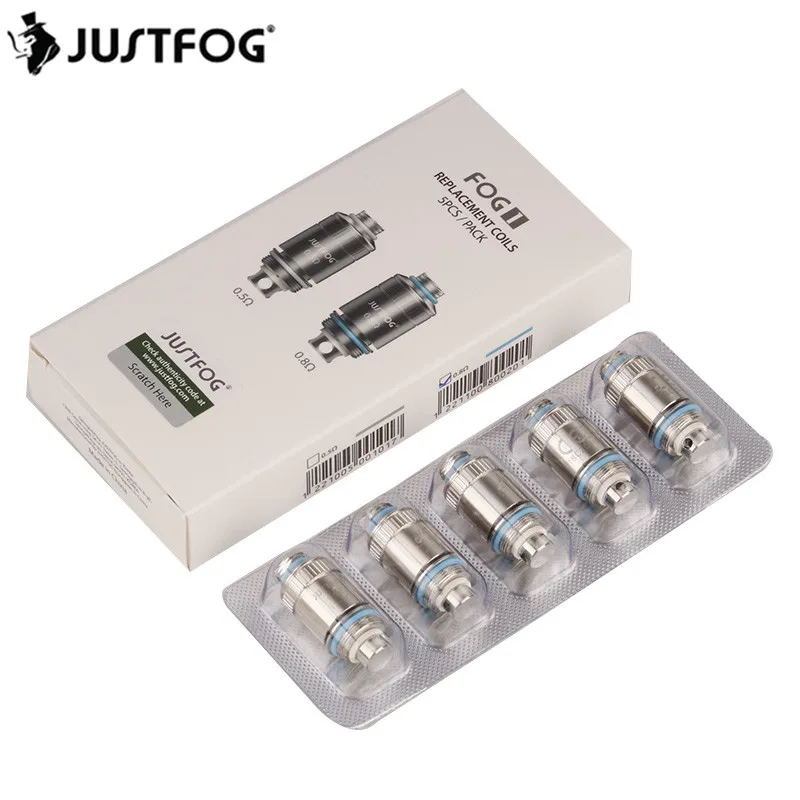 30 шт./лот оригинальный JUSTFOG FOG 1 Катушка головка 0.5ohm 0.8ohm Замена для распылитель в