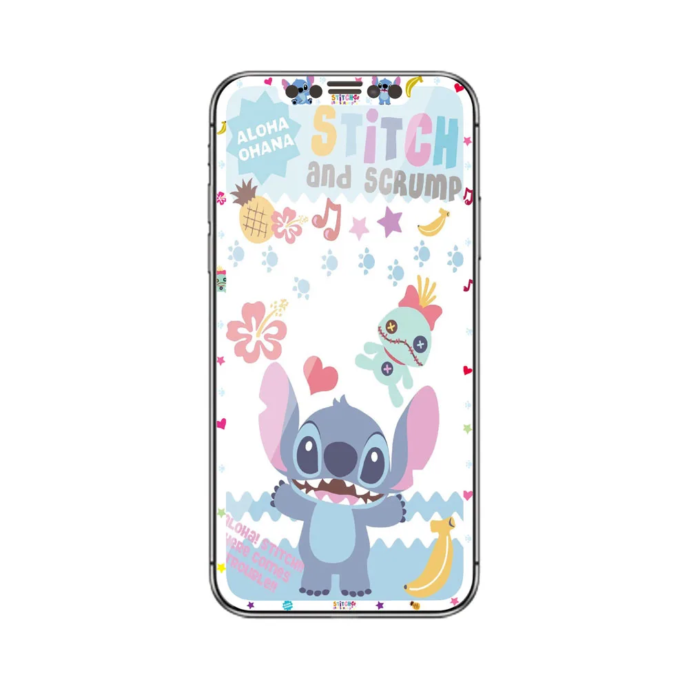 Мультфильм Закаленное стекло протектор экрана для iPhone X XS 3D изогнутый край Полное покрытие мышь Кошка Китти Принцесса Милая стеклянная пленка SJ19 - Цвет: 6