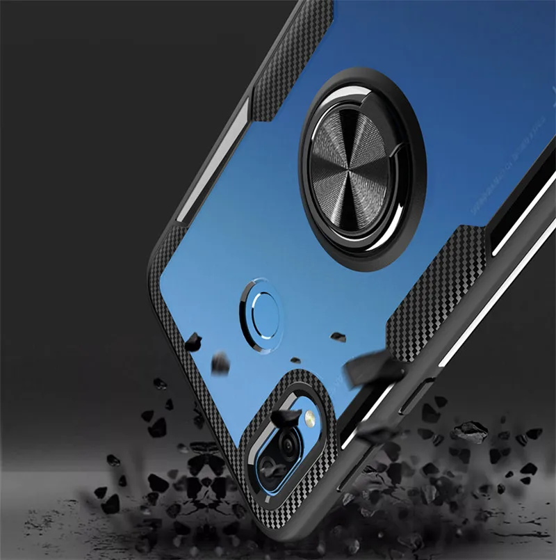 Для huawei P20 P30 Pro mate 20 Lite Honor 7X 8X V20 Play Nova 4 магнитный автомобильный кольцевой противоударный прозрачный чехол