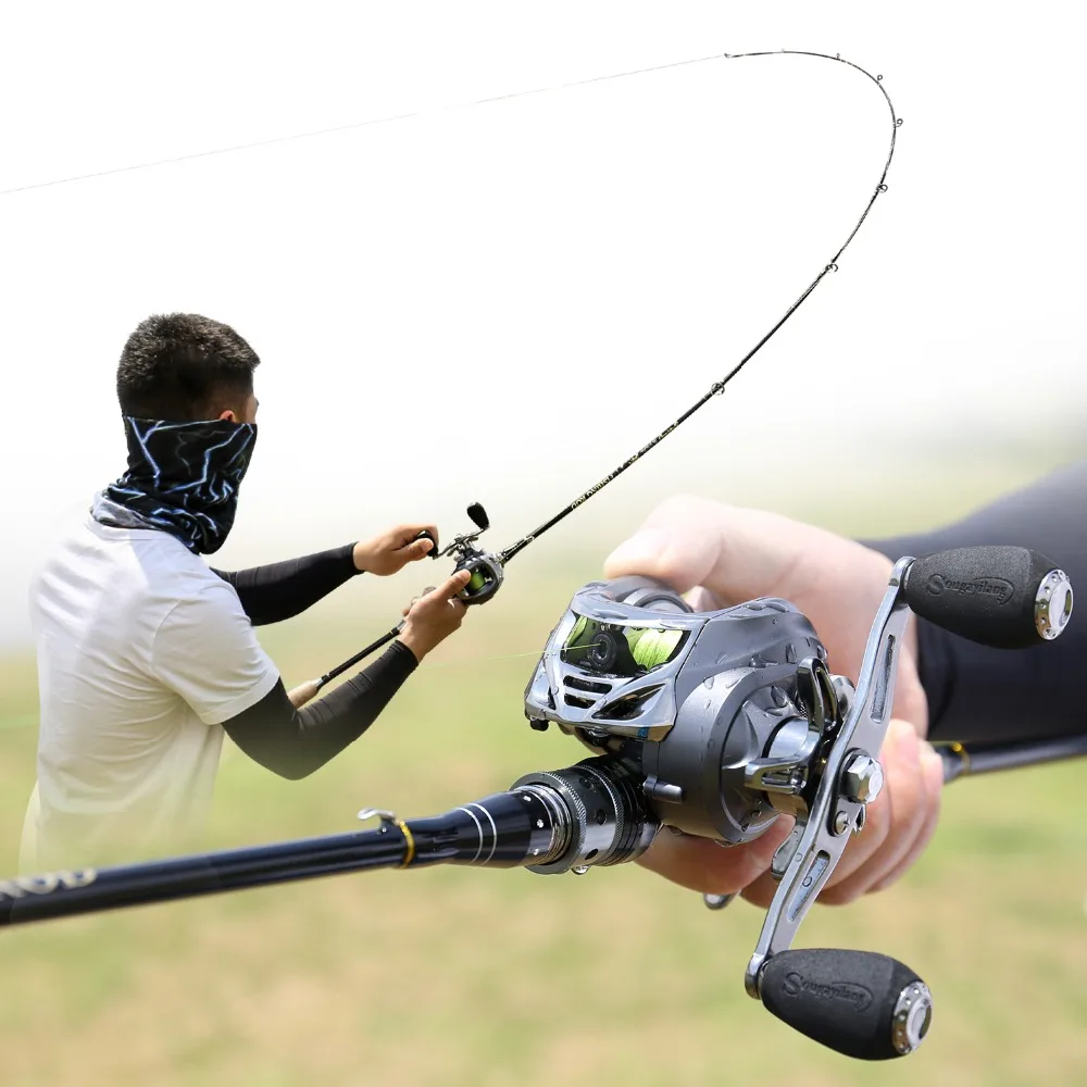 Sougayilang Baitcasting Рыболовная катушка левая/правая рука литье 11 + 1BB Карп катушки