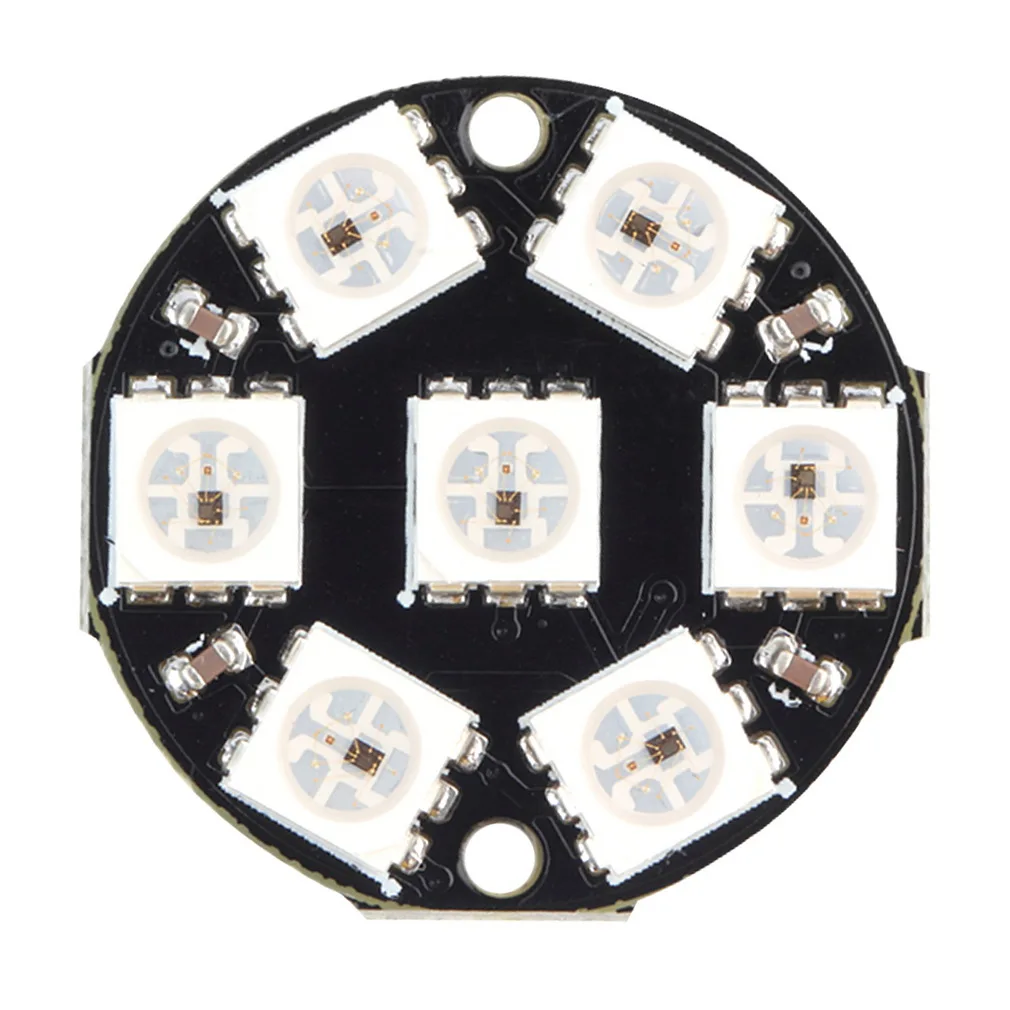 ICOCO Улучшенный 1 шт. 5050 RGB встроенный светодио дный 8 Красочные круглой формы