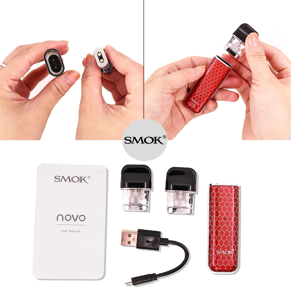 Набор SMOK Novo 2 SMOK Pod, электронная сигарета, стартер, ручка с аккумулятором 800 мАч, 2 мл, катушка VS NORD