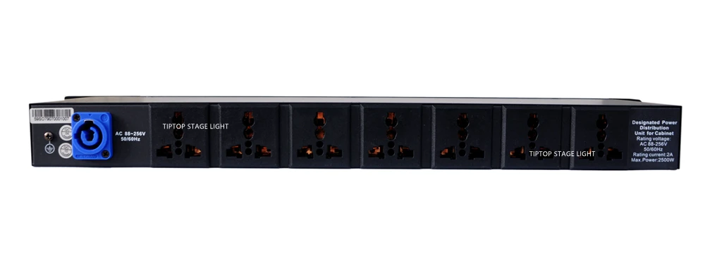 Оптовая цена 1U PDU AC 2500 Вт контроллер дистрибьютора питания ЖК дисплей аудио замок