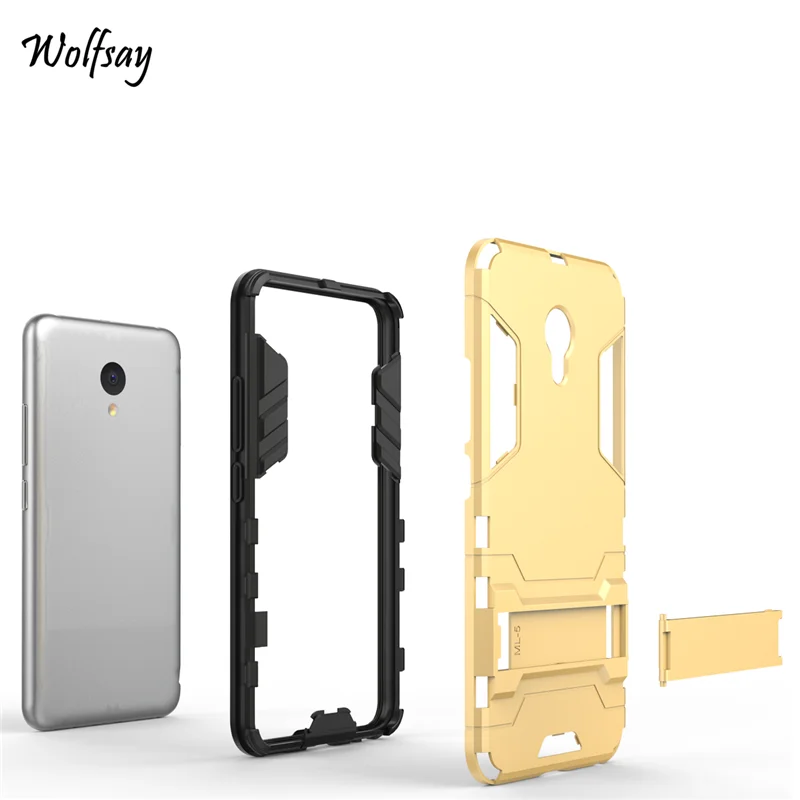 Чехол Wolfsay для Meizu M5 ударопрочный чехол телефона с роботом силиконовый Meilan 5 |